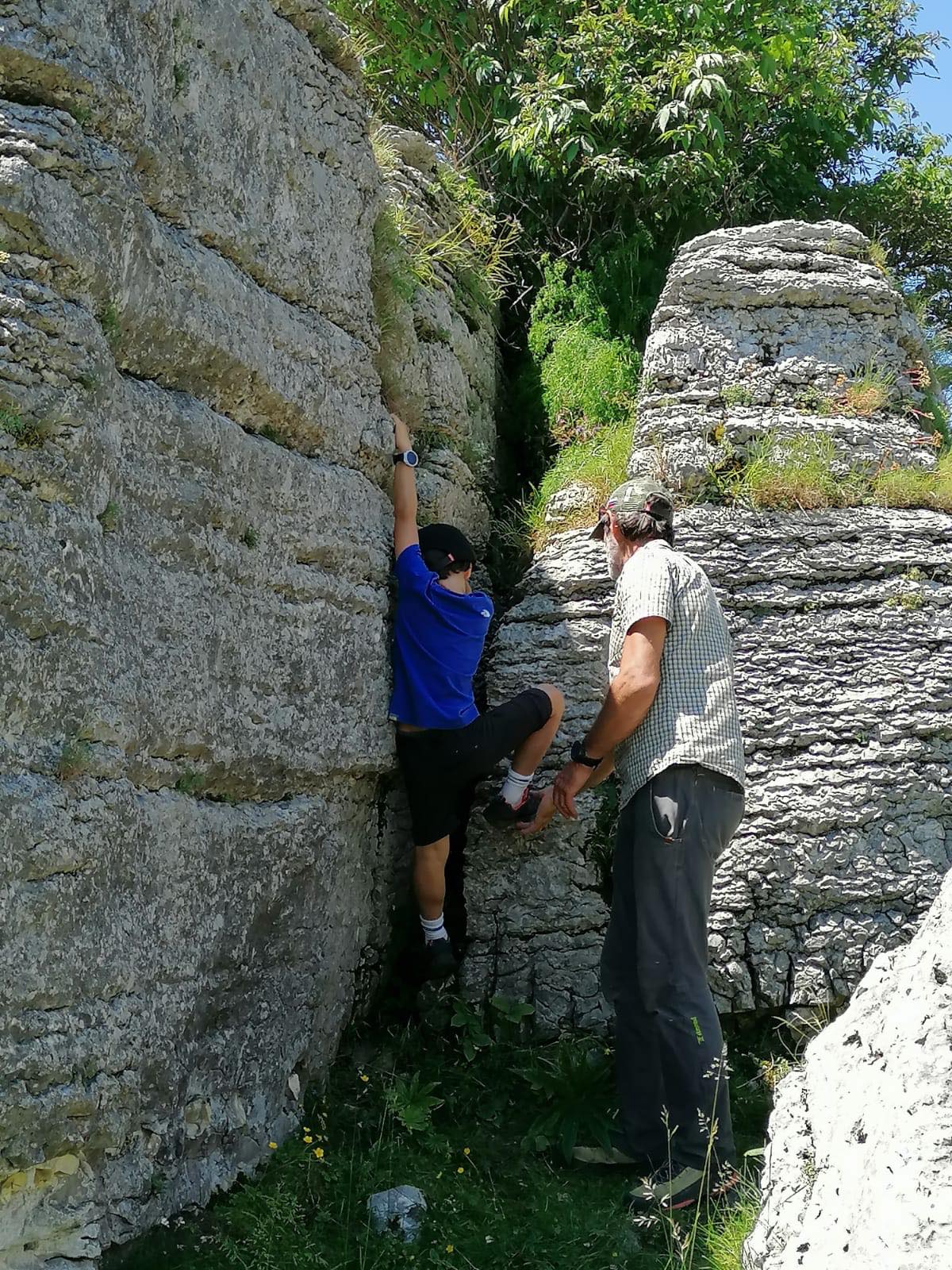 Boulder today @ VisitValdadige Camp per Super Giovani! Le attivita proseguono...