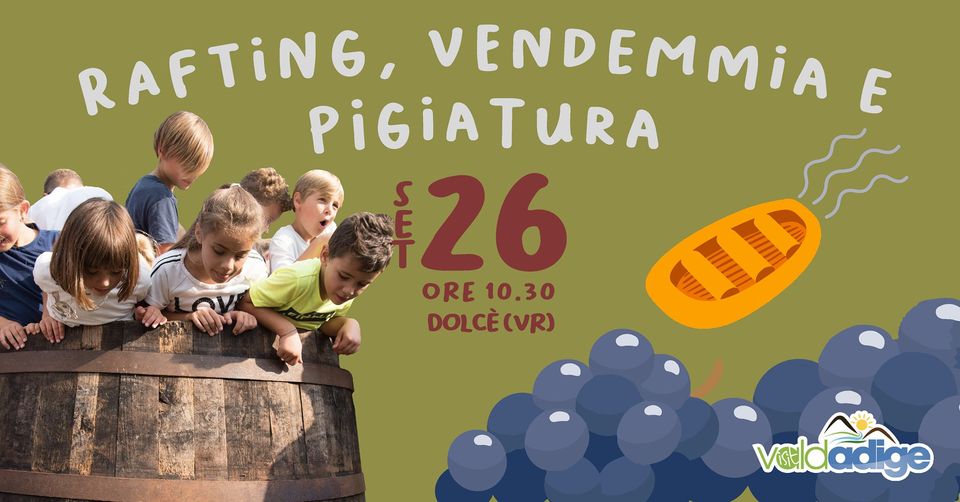 Rafting, vendemmia e pigiatura!