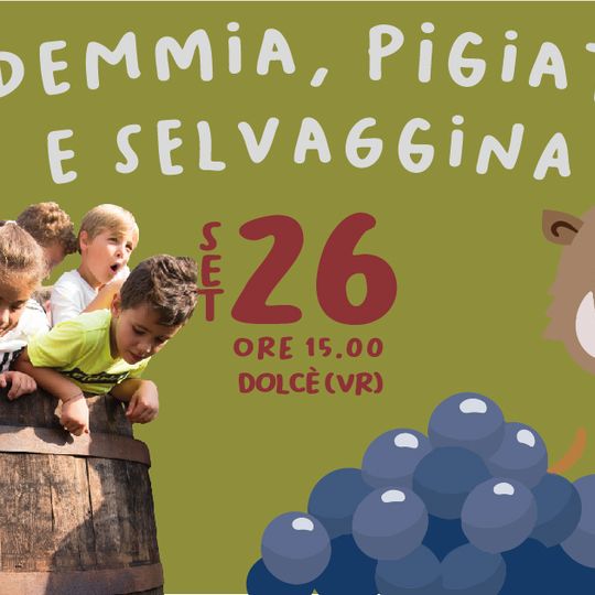 Vendemmia, pigiatura e cena di selvaggina!